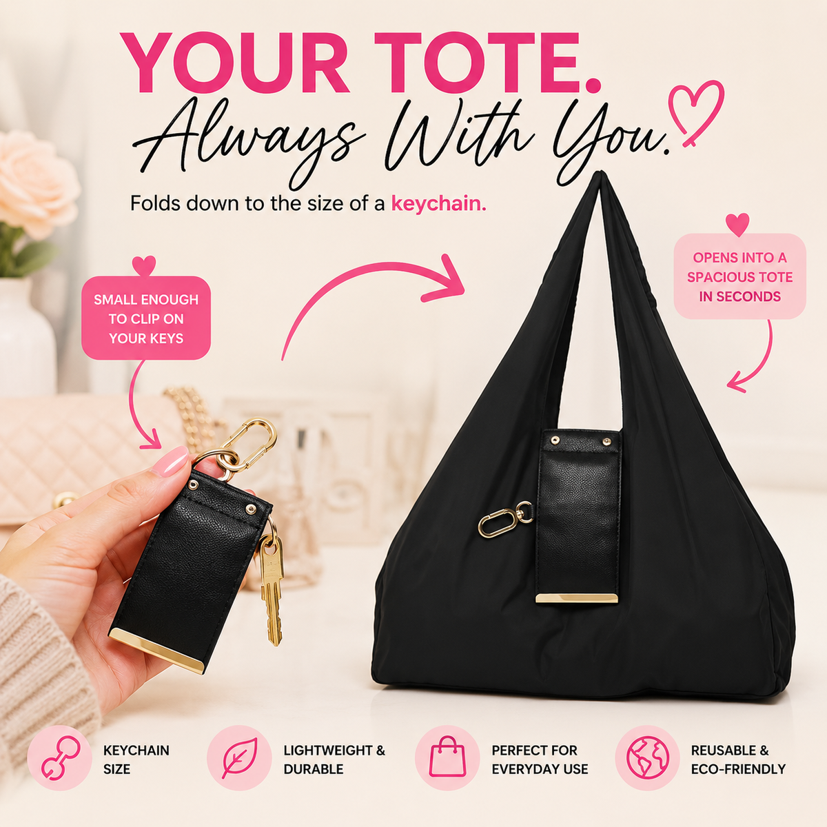 The tote that goes